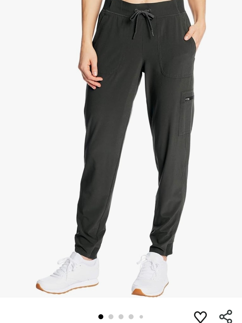 Champion Women's Drawstring Cargo Joggers - Black